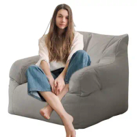 Single Bean Bag Tatami Bean Bag Sofas Bean bag couch Lazy bean bag sofa Chair Stuffed Bean Bag Couch with Armrest Floor Chair