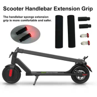 1 Pair 4.5cm Electric Scooter Handlebar Extension Grip With Lamp Sponge Handbar Plug Handlebar Extender For Xiaomi M365/pro