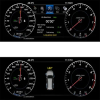 12.3'' Universal Car Digital speedometer LCD for Toyota Alphard 2008-2019 LCD instrument cluster digital dashboard