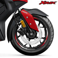 ForYAMAHA XMAX 300 XMAX 250 xmax 125 Motorcycle Accessories Sticker Wheels Reflective Stripe Tape Rim Tire Decorative Decals Set