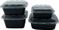 正方形餐盒ZL360.500.650.1000(10組入)外帶外送宅配餐盒年菜 免洗便當盒 野餐速食便當外賣沙拉(伊凡卡百貨)