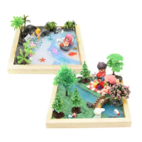 Micro-Landscape Ornament Table Chair Resin Craft Fairy Garden Miniature Terrarium Figurine DIY Waterproof Decoration Kit