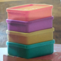 Tupperware mini square away (4)  @90ml // 10,3 x 82x 3,4cm