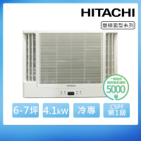 【HITACHI 日立】6-7坪一級變頻冷專雙吹窗型冷氣(RA-40QR)