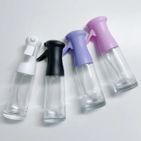 【FIFIOO 杏屋家居】新升級氣壓式玻璃噴油瓶(質感霧面款新上市／可換噴嘴)