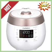 CUCKOO CRP-RT0609FW 6 Cup (Uncooked) &amp;12 Cup (Cooked) Small Twin Pressure Plate Rice Cooker &amp; Warmer with Premium Nonstick Inner