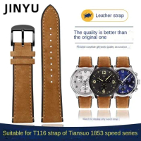 Cow leather watchband Vintage Frosted surface 22mm For Tissot Series T116.617 Watch Strap Jeep JPG9000 Accessories