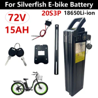 Silver Fish Electric Bike Battery 72V 15Ah Lithium Battery 20S3P 756wWh Bateria De Litio 72V 15000mAh Akku Accu