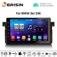 Erisin ES8796B 9" Android 11.0 Car Stereo For BMW E46 M3 MG ZT Rover75 CarPlay Auto 4G DAB+ WiFi GPS Sat Nav 8-Core PX5 DSP 64G