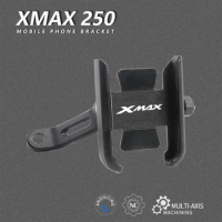 XMax For YAMAHA X-Max 250 Iron Max 2006-2016 Motorcycle Accessories Rear Mirror Mobile Phone Bracket GPS Stand Holder