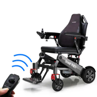 2021 Amazon hot selling lightweight wheelchair folding power remote control electric for Handicapped