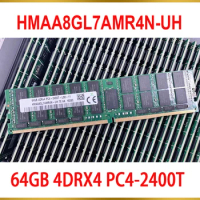 1Pcs For SK Hynix RAM 64G 64GB 4DRX4 PC4-2400T Memory DDR4 2400 HMAA8GL7AMR4N-UH