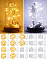 20 Pack Fairy Lights Battery Operated 3.3ft 20 LED  String Lights Twinkle Lights Copper Wire Firefly