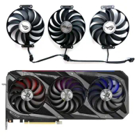 3 fans brand new for ASUS GeForce RTX3060ti 3070 3070ti 3080 3080ti 3090 ROG STRIX OC graphics card replacement fan CF1010U12S