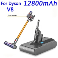 For dyson V8 battery 12800mAh 21.6V For Dyson V8 Battery Absolute Animal Li-ion Vacuum Cleaner Rechargeable BATTERY L30