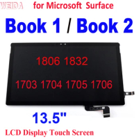 AAA+ 13.5" for Microsoft Surface Book 1 1703 1704 1705 1706 Surface Book 2 1806 1832 LCD Display Touch Screen Digitizer Assembly