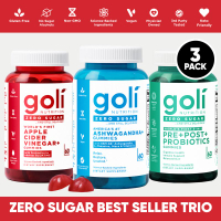 Zero Sugar Best Seller Trio - Worlds First 3-in-1 Pre Post Probiotic Apple Cider Vinegar with Vitami
