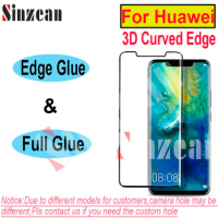 25pcs For Huawei P50 P30 Pro Mate 20 Pro Mate 40 pro P40 Pro mate 30 pro 3D Curved edge tempered Glass Screen Protector