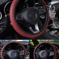 Car Steering Wheel Leather Cover For Honda Civic 4D Fit CRV Jazz City Accord Freed Spirior Crider XRV Styling Covers Accessories