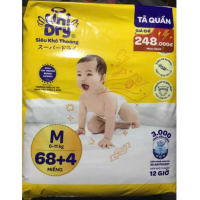 Combo Tiết Kiệm Tã Quần Unidry Đủ Size M68/L68/XL68/XXL68 Mỗi Gói Tặng Thêm 4 Miếng Bên Trong (72 Mi