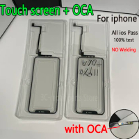 10pcs (All ios pass) No Welding Touch Screen +OCA Front glass For Apple iphone X XR XS Max 11 Pro max 12 pro LCD Outer repairing