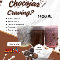 [Saiz 1400ml] Cocojar Chocolate Viral Dessert | Balang Coklat Premium Homemade Rangup | Snacks Makan