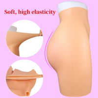 Silicone Butt Pants Realistic Butt Enlargement Fake Vagina Panties Transvestite Mock Fake Pussy Sexy Female Buttocks Sex Toys 18