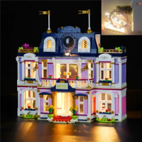 USB Light Kit for Lego Friends Heartlake City Grand Hotel Dollhouse 41684 Brick Building Blocks-(Not Included Lego Model)