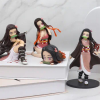 New 4 style Kimetsu no Yaiba Nezuko Figure cute girl model PVC toys HOT Anime Demon Slayer Figure Nezuko sex Toys chrismas gif