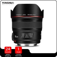 YONGNUO YN14mm F2.8 Auto Focus Lens for Nikon DSLR Cameras D7200 D5600 D300S D700 D610 D800 Canon Rebel 77D T5 T6I 1500D 5DIII