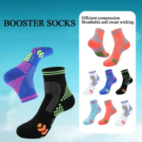 2024 Far Infrared Schorl Titanium Ion Breathable Sweat-absorbent Sports Running Socks Anti-Fatigue Sock for Men/Women