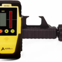 AdirPro Universal Rotary Laser Detector (LD-8) - Digital Rotary Laser Receiver with Dual Display and Built-In Bubble Level
