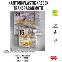 Kantong Plastik kresek SMILE terima kasih bening ukuran 15 & 24 | kresek bening terima kasih | krese