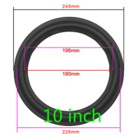 Ghxamp 10 INCH 12 Inch 15 INCH Suspension Subwoofer Rubber Surround Side Speaker Repair Original Factory 245mm 295 378mm 1Pairs