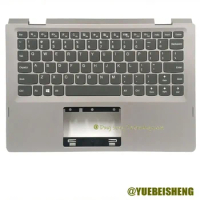 YUEBEISHENG New for Lenovo YOGA 310-11 yoga 310-11ia IdeaPad 2in1-11 palmrest US keyboard upper cover,Silver