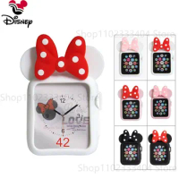 Disney Minnie Mouse Cartoon Silicone Case for Apple Watch Series 5 4 3 2 1 44mm 42mm 40mm 38mm Protector Cover Watchcase Frame