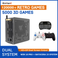4K Classic Game Console Super Console X Box With 120000 Retro Video game For PS3/PS2/PS1/GameCube/DC Windows 10 PRO &amp; Batocera