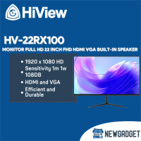 HIVIEW HV-22RX100 MONITOR FULL HD RESOLUTION (1920 X 1080) 22 INCH FHD HDMI VGA BUILT-IN SPEAKER