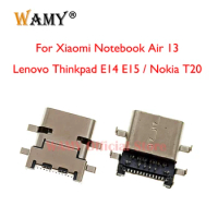 2-10Pcs USB Charging Dock Port For Xiaomi Notebook Air 13 / Lenovo Thinkpad E14 E15 / Nokia T20 Type-C DC Power Jack Connector
