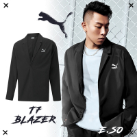 Puma 西裝外套 T7 Blaze Jacket 男款 黑 輕盈 透氣 風衣式 暗扣 開岔 歐規 寬鬆 53730901