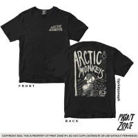 【COD】ARCTIC MONKEYS SHIRT - ALBUM Round jacket elf Neck Short Sleeve big t shirt billie eilish Tee b
