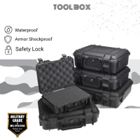 Tool Box Case Waterproof IP67 Kotak Portable ABS + Busa Multifungsi Heavy Duty Military Grade
