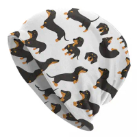 Cute Dachshund Dogs Thin Skullies Beanies Fashion Caps For Men Women Dachshund Dog Ski Caps Bonnet Hats