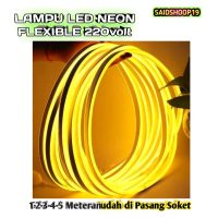 Lampu Led Neon Flex 220V 1-5Meter sudah termasuk soket Variasi Kamar, plafon, dinding, detak jantun