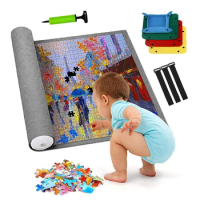 Puzzle Storage Mat Anti Slip Felt Fabric Portable Storage Blanket Tool 1500-3000 Children Adults Puzzle Fragments Applicable TMZ