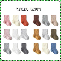 Set 3 đôi tất vớ trơn tone màu hàn quốc cho bé Mimo baby T04VN COD