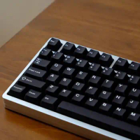 114 Keys Cherry Profile Double Shot Keycaps Black Translucent ABS Keycaps for Cherry Gateron MX Switch Mechanical Gamer Keyboard