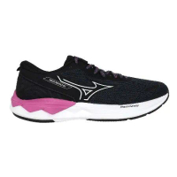 MIZUNO WAVE REVOLT 3 女慢跑鞋-慢跑 訓練 黑白紫