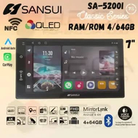 SANSUI Classic Series 7” inch NFC 4/64 GB Android Head Unit Double Din Tape Mobil