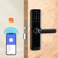 WiFi App Smart Digital Electronic Door Lock Digital Fingerprint keypad Smart Door Lock